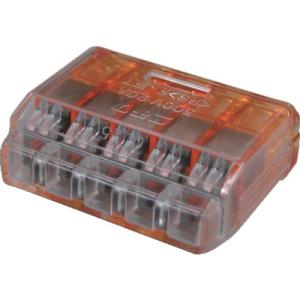 TRUSCO 差込形電線コネクタ極数5 (7個入) ( T-QL-5 (QL-5 7コイリ) )｜orangetool