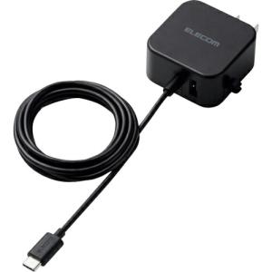 ELECOM AC充電器 2.4A USB-C ケーブル一体型 1.5m USB-Aメス1ポート ブラック ( MPA-ACC22BK )｜orangetool