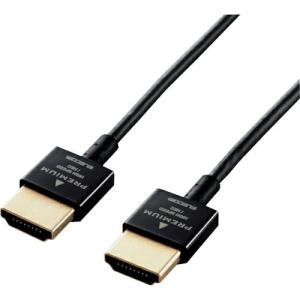 ELECOM HDMIケーブル Premium スーパースリム 1.0m ブラック ( CAC-HDPSS10BK )｜orangetool