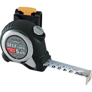 KOMELON セルフロッククロム 5.5m 19mm巾 ベルトホルダー付 ( KMC-36CL-55-19 ) KOMELON社｜orangetool