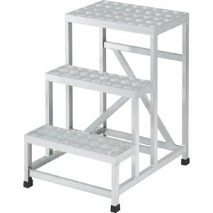 TRUSCO アルミ製溶接一体構造型作業台 三段縞板タイプ(完成品) W600×D800×H900 ( WTDBC3-6890 )｜orangetool