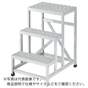 TRUSCO アルミ製溶接一体構造型作業台 三段縞板タイプ(完成品) W600×D800×H750 ( WTDBC3-6875 )｜orangetool