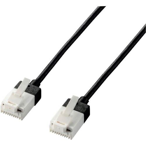 ELECOM ( エレコム )　ＬＡＮケーブル　ＣＡＴ６Ａ　スーパースリム　爪折れ防止　２．０ｍ　ブ...