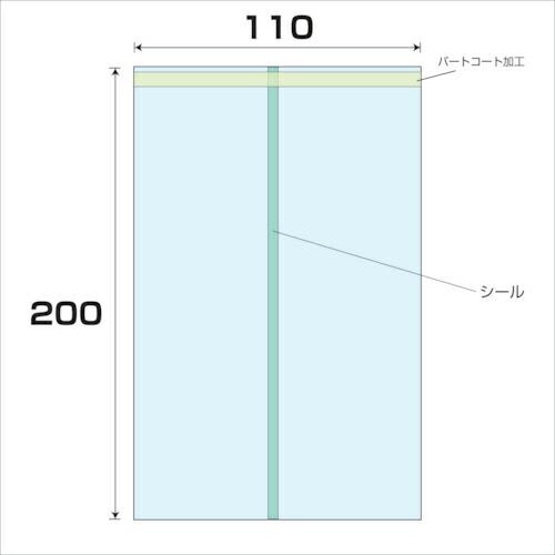 グリーンクロス OPP パートコート袋 厚み0.04 10000枚入 幅110x長さ200mm ( ...