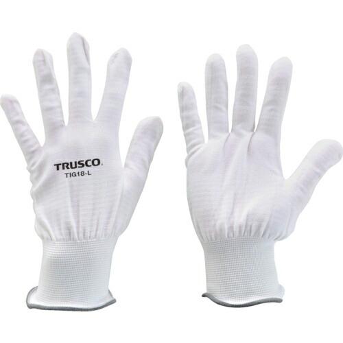 TRUSCO 超薄手 ノンコートインナー手袋 18ゲージ L ( TIG18-L ) トラスコ中山(...