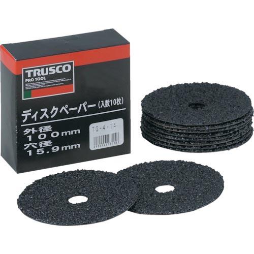 TRUSCO ディスクペーパー4型 Φ100X15.9 #36 (10枚入) ( TG4-36 ) ...