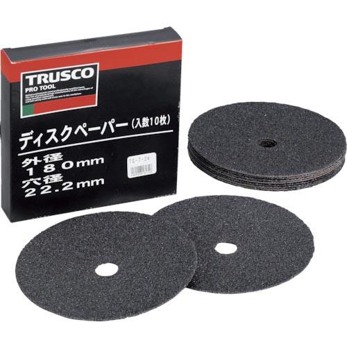 TRUSCO ディスクペーパー7型 Φ180X22.2 #50 (10枚入) ( TG7-50 ) ...