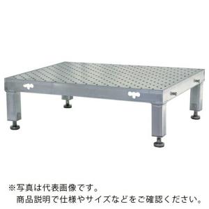 TRUSCO 連結式アルミステップ(凸板タイプ)600X450 高さ250~280 ( TASP-64T ) トラスコ中山(株)｜orangetool
