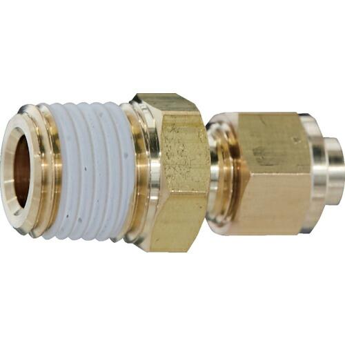 TRUSCO クイックシール継手コネクタ 適用チューブ外径1/4 ( TS-1 1/4-02C ) ...