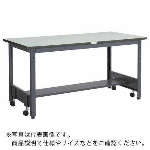 TRUSCO 中荷重作業台(500kg)CFW型 1500X750XH740 基本タイプ ダークグレ...