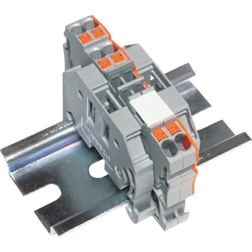 TRUSCO スプリング式端子台3線式 2極 電線サイズ0.25~1.5 ( SPTB18A-3-2...