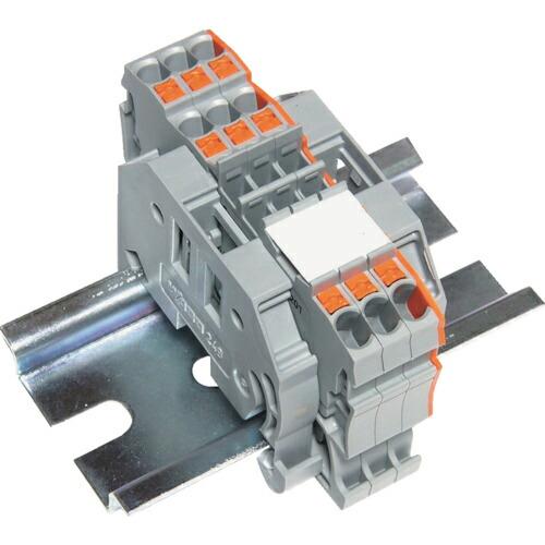 TRUSCO スプリング式端子台3線式 3極 電線サイズ0.25~1.5 ( SPTB18A-3-3...