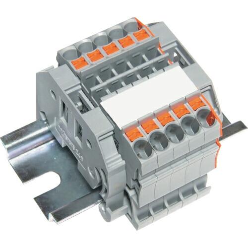 TRUSCO スプリング式端子台2線式 5極 電線サイズ0.25~2.5 ( SPTB24A-2-5...