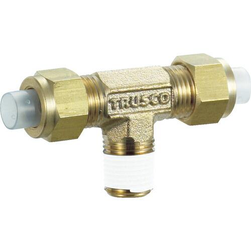 TRUSCO 【売切廃番】配管継手 クイックシール継手 チーズ Φ6×4 呼びR1/8 ( TS-6...