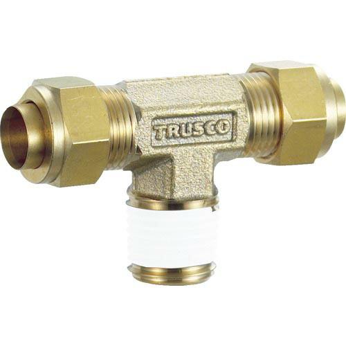 TRUSCO 配管継手 クイックシール継手 インサートレスチーズ Φ8 呼びR1/4 ( TSA-8...