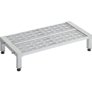 TRUSCO 高床式アルミ製ステップ グレーチング仕様 900X450XH190~220 ( TFSGH-0945AL ) トラスコ中山(株)｜orangetool
