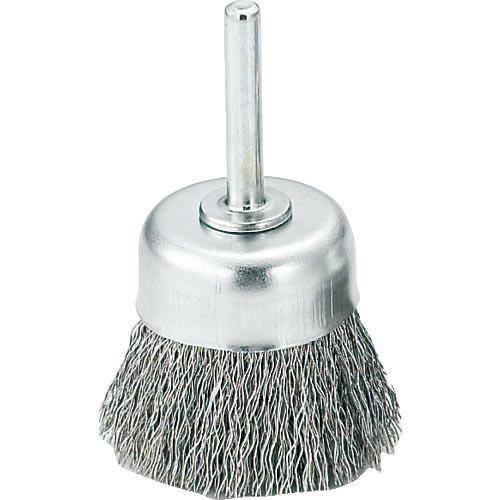 TRUSCO 軸付カップブラシ φ50X軸6 ステンレス線 線径0.3 ( TB-6623 ) トラ...