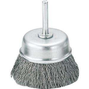 TRUSCO 軸付カップブラシ φ65X軸6 ステンレス線 線径0.3 ( TB-6633 ) トラスコ中山(株)｜orangetool
