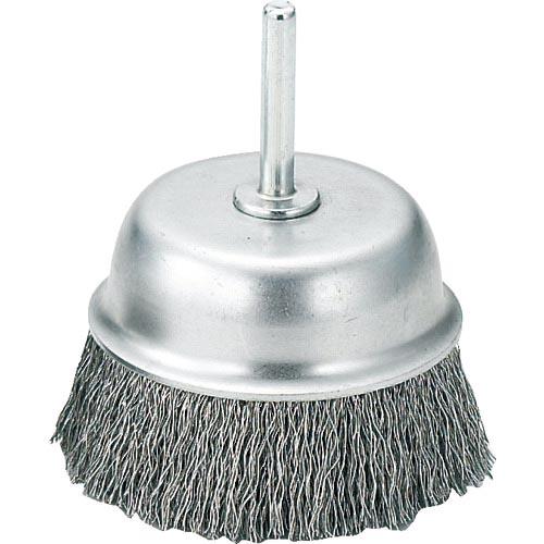 TRUSCO 軸付カップブラシ φ75X軸6 ステンレス線 線径0.3 ( TB-6643 ) トラ...