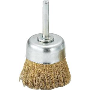 TRUSCO 軸付カップブラシ φ50X軸6 真鍮線 線径0.15 ( TB-6624 ) トラスコ中山(株)｜orangetool