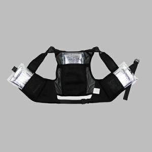 緑十字 ピタッと冷却ベスト 標準パッケージ XLサイズ ブラック 胸回り115×145cm  ( 375669 ) (株)日本緑十字社｜orangetool