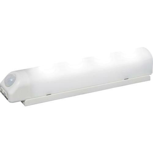 IRIS 522487 乾電池式LED屋内センサーライト ホワイト ウォールタイプ 昼白色 ( BS...