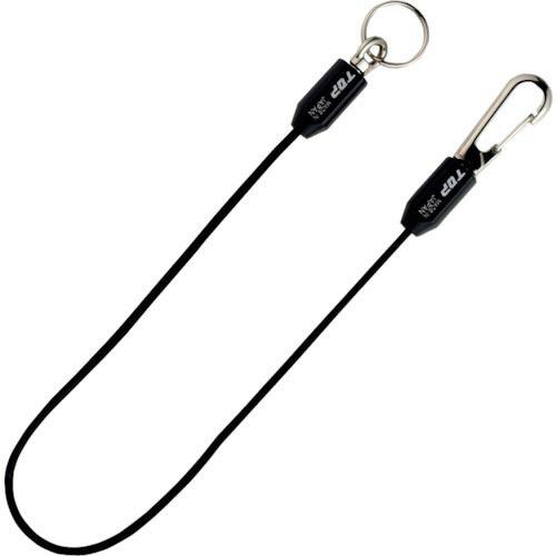 TOP ゴム製スリムセーフティコード(ブラック) ( SFC-250BK ) トップ工業(株)