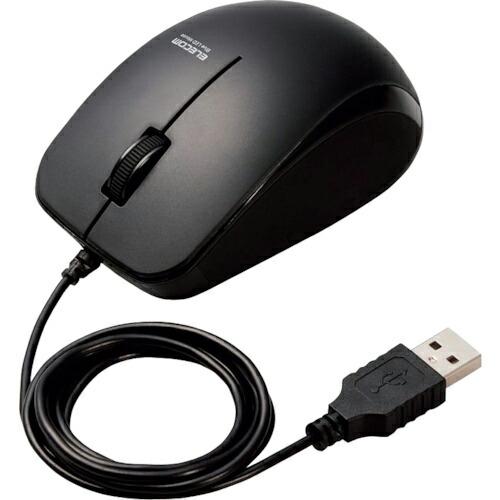 エレコム BlueLEDマウス 有線 3ボタン サイドラバー 抗菌 ブラック  ( M-BL27UB...