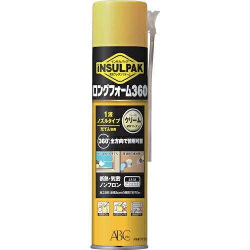 ABC 簡易型発泡ウレタンフォーム 1液ノズルタイプ インサルパック ロングフォーム360 フォーム...
