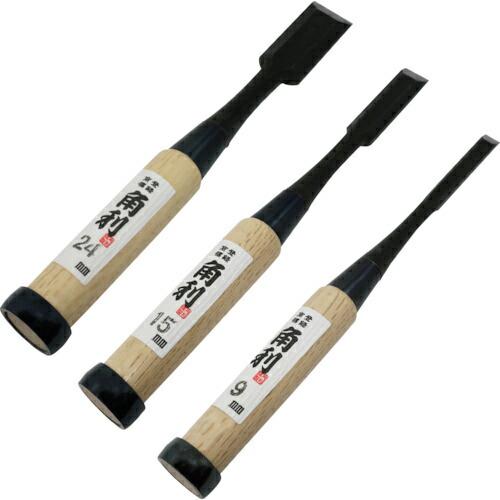 KAKURI 追入のみ 面取3本組 9・15・24mm白樫柄 ( 41922 )