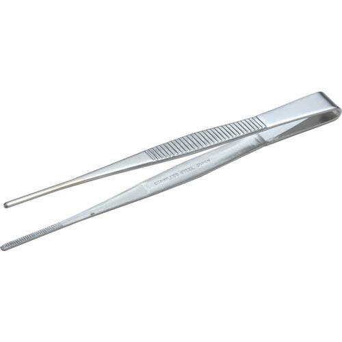 TRUSCO ステンレス製ピンセット 125mm 直ギザ付 ( TSP-21 (125MMチョク) ...