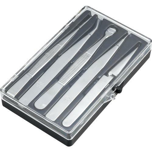 【SALE価格】TRUSCO ステンレス製ピンセット 5本組セット ( TSP-91 )