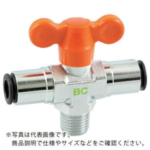 ASOH 外ネジ×ワンタッチチューブ(Lポート)(RoHS指令相当品) PT1/8×φ6×φ6 ( BC-5166R )｜ORANGE TOOL TOKIWA
