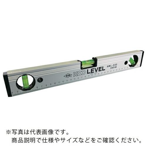 KOD 箱型アルミレベルV溝付 100mm ( L-550-100 )