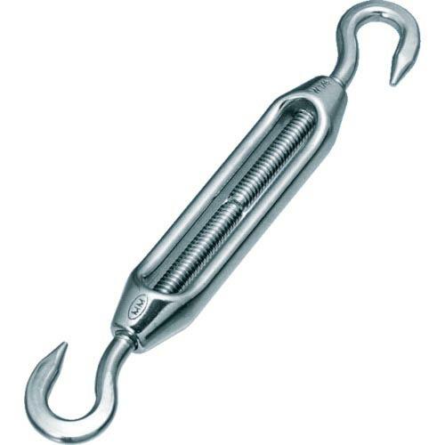 TRUSCO ステンレス製 枠式ターンバックル フック&amp;フックタイプ ねじ径W1/4 (2個入) (...