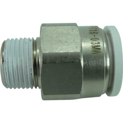 チヨダ ファイブメイルコネクタ W(白)16mm・R3/8 ( F16-03MW ) 千代田通商(株...