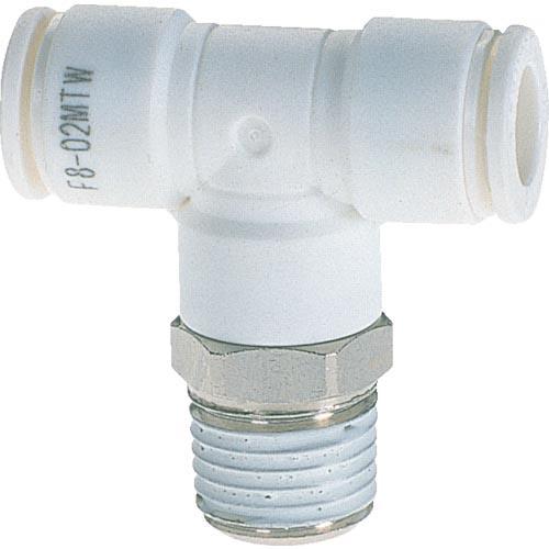 チヨダ ファイブメイルブランチティ W(白)8mm・R1/4 ( F8-02MTW ) 千代田通商(...