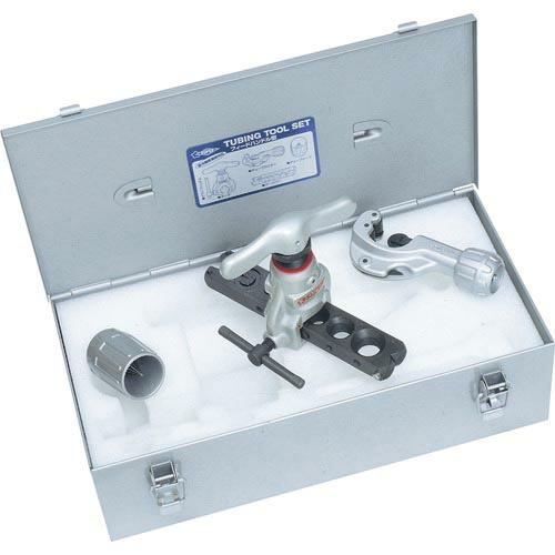 スーパー チュービングツールセット(偏芯式)フィードハンドル型 新冷媒・新規格対応 インチサイズ用 ...