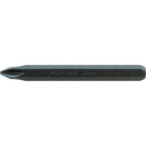 アネックス インパクトドライバー用ビット +2×80 対辺8mm六角軸 ( AK-21P-2-80 ) (株)兼古製作所｜orangetool