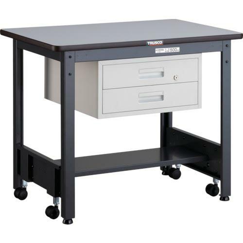 【SALE価格】TRUSCO 中荷重作業台(500kg)CFW型 900X600XH740 2段引出...