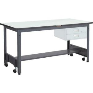 【SALE価格】TRUSCO 中荷重作業台(500kg)CFW型 1800X750XH740 2段引出付 ダークグレー色 ( CFWP-1875F2 ) トラスコ中山(株)｜orangetool