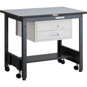 【SALE価格】TRUSCO 中荷重作業台(500kg)CFW型 900X600XH740 2段引出付 ダークグレー色 ( CFWR-0960F2 ) トラスコ中山(株)｜orangetool