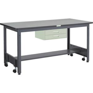 TRUSCO 中荷重作業台(500kg)CFW型 1200X600XH740 2段引出付 ダークグレー色 ( CFWR-1260F2 ) トラスコ中山(株) (メーカー取寄)｜orangetool