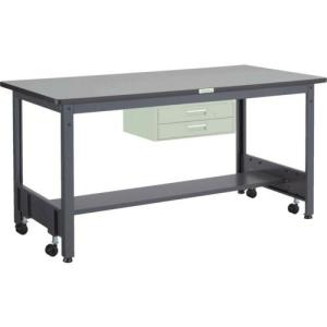 【SALE価格】TRUSCO 中荷重作業台(500kg)CFW型 1800X750XH740 2段引出付 ダークグレー色 ( CFWR-1875F2 ) トラスコ中山(株)｜orangetool