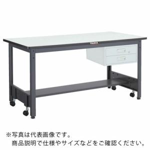 【SALE価格】TRUSCO 中荷重作業台(500kg)CFW型 1800X900XH740 2段引出付 ダークグレー色 ( CFWR-1890F2 ) トラスコ中山(株)｜orangetool