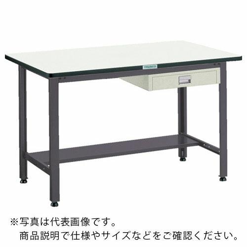 TRUSCO 中荷重作業台(500kg)AEW型 1800X750XH740 薄型1段引出付 ダーク...