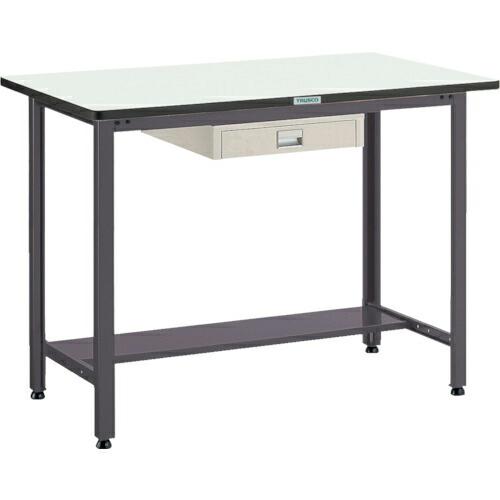TRUSCO 中荷重立作業台(500kg)HAEW型 1200X750XH885 薄型1段引出付 ダ...
