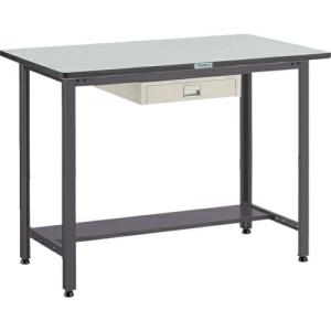 TRUSCO 中荷重立作業台(500kg)HAEW型 1200X750XH885 薄型1段引出付 ダークグレー色 ( HAEWR-1275UDC1 (リノリュームバリテンバン) ) (メーカー取寄)｜orangetool