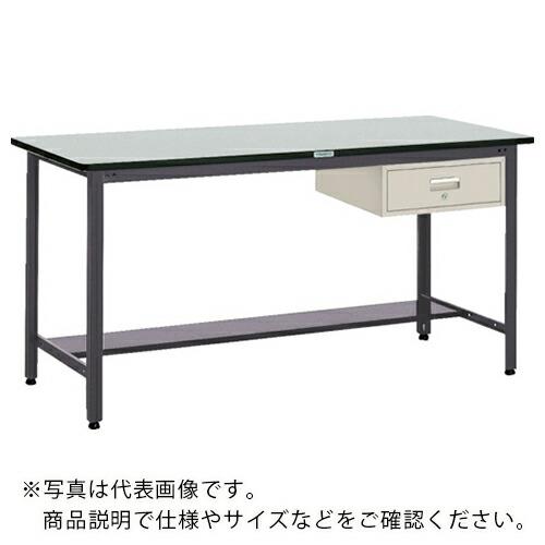 TRUSCO 中荷重立作業台(500kg)HAEW型 1800X900XH885 1段引出付 ダーク...