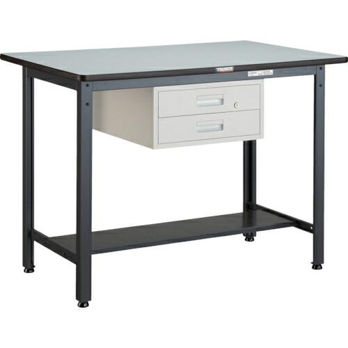 TRUSCO 中荷重立作業台(500kg)HAEW型 1200X750XH885 2段引出付 ダーク...